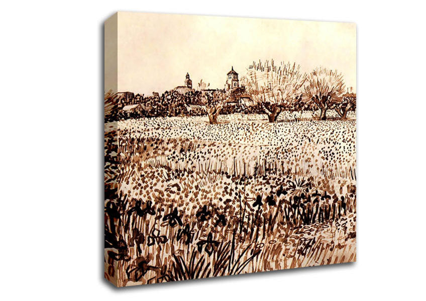 Vincent Van Gogh View Of Arles Canvas Wall Art