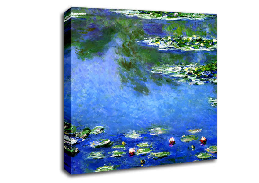 Monet Water Lilies In Monets Garden Canvas Wall Art