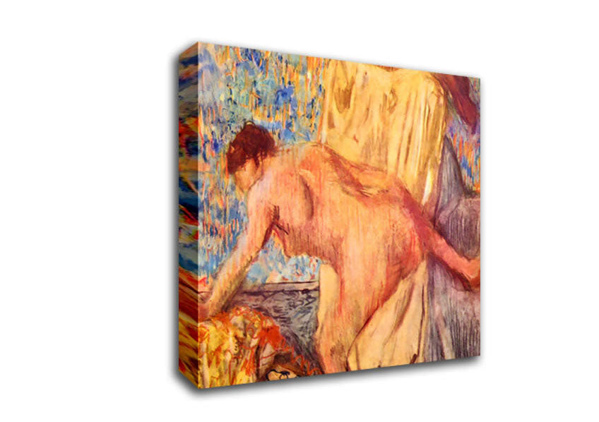 Degas Withdrawing From The Bathtub Canvas Wall Art