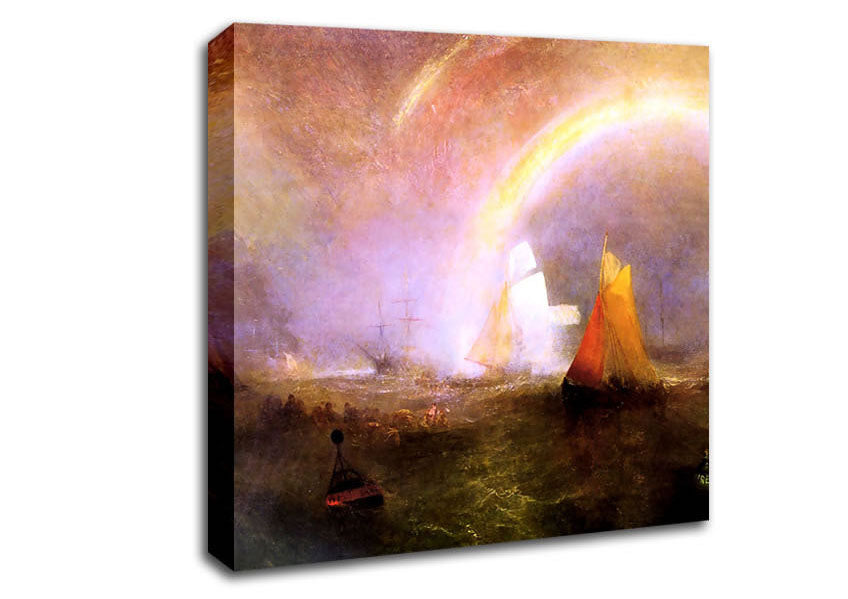 Joseph Mallord Turner Wrecked Bouys Canvas Wall Art