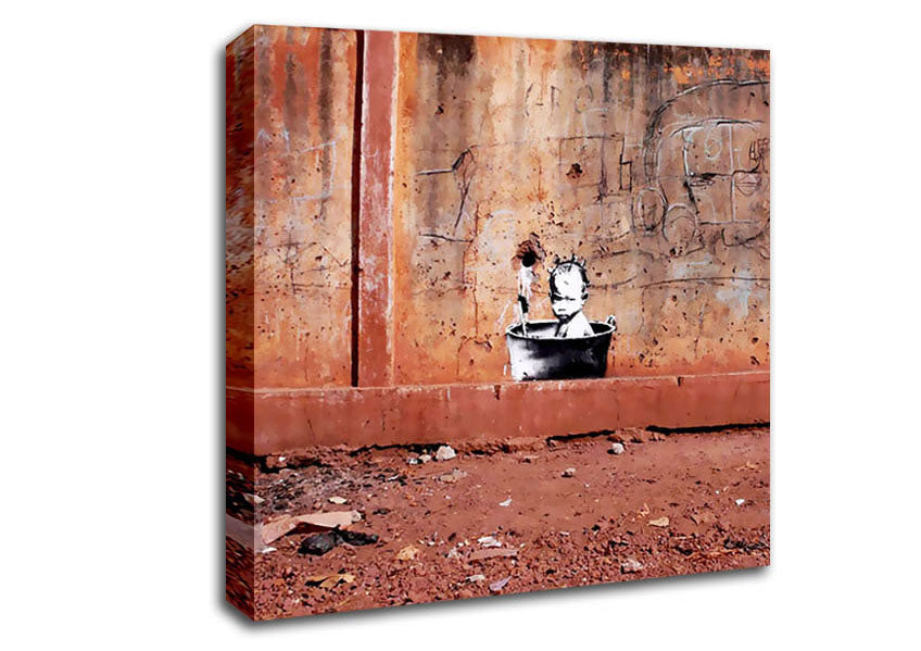 Baby Bath Canvas Wall Art