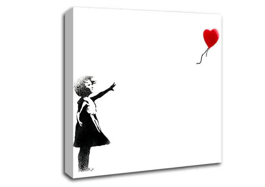 Balloon Girl Canvas Wall Art