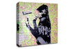 Chimp Artist Canvas Wall Art