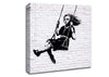 Girl On Swing Canvas Wall Art