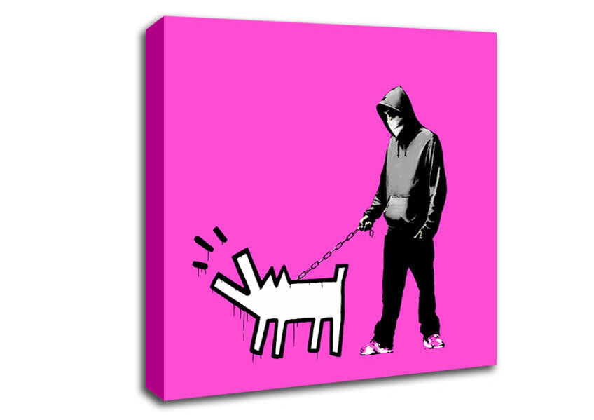 Hoodie With Snapper Pink Canvas Wall Art