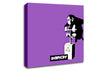 Monkey Detonator Purple Canvas Wall Art