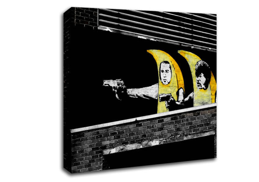 Pulp Fiction Banana Suits Canvas Wall Art