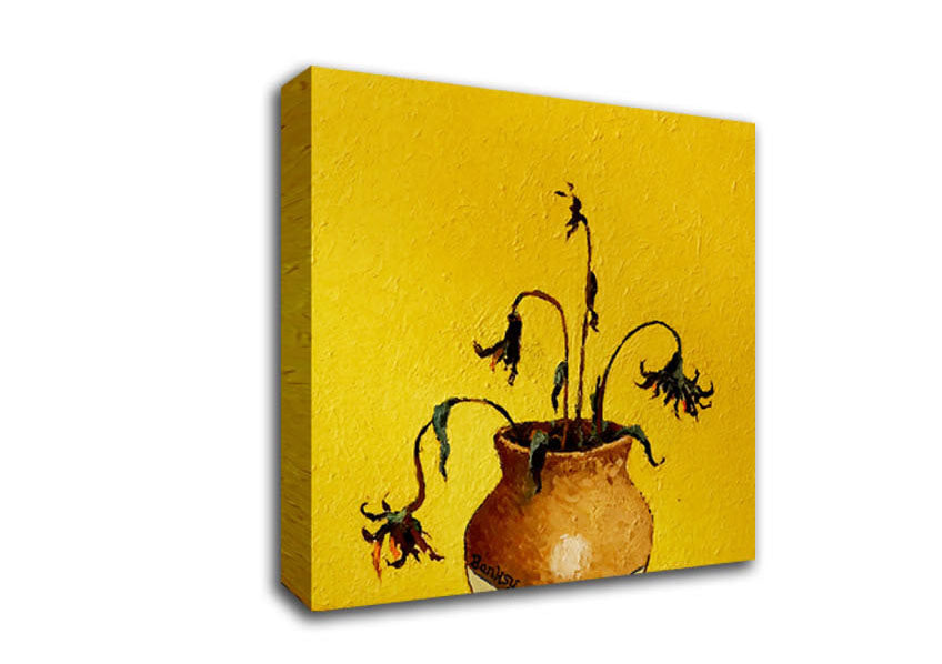 Wilting Sunflowers Canvas Wall Art
