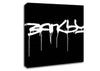 Banksy Black Canvas Wall Art
