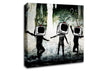 Banksy Tv Kids Canvas Wall Art