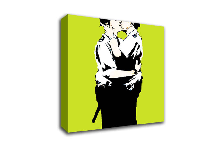 Bent Coppers Lime Canvas Wall Art