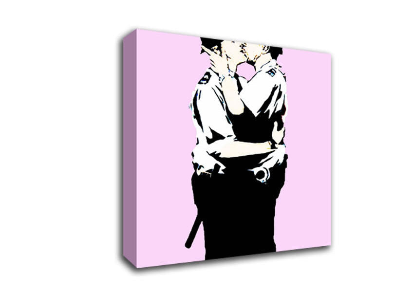 Bent Coppers Pink Canvas Wall Art