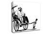 Feed The World B n W Canvas Wall Art