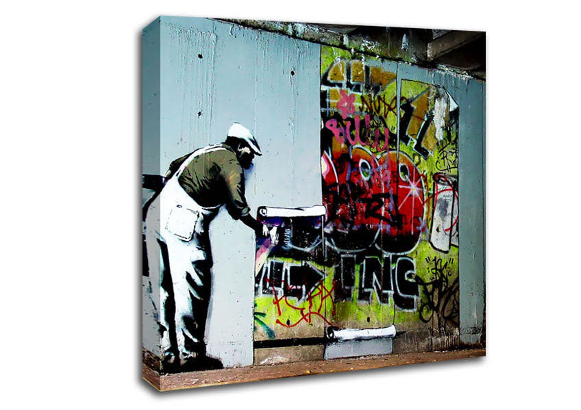 Grafitti Wallpaper Canvas Wall Art