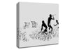 Trolley Hunters Grey Canvas Wall Art