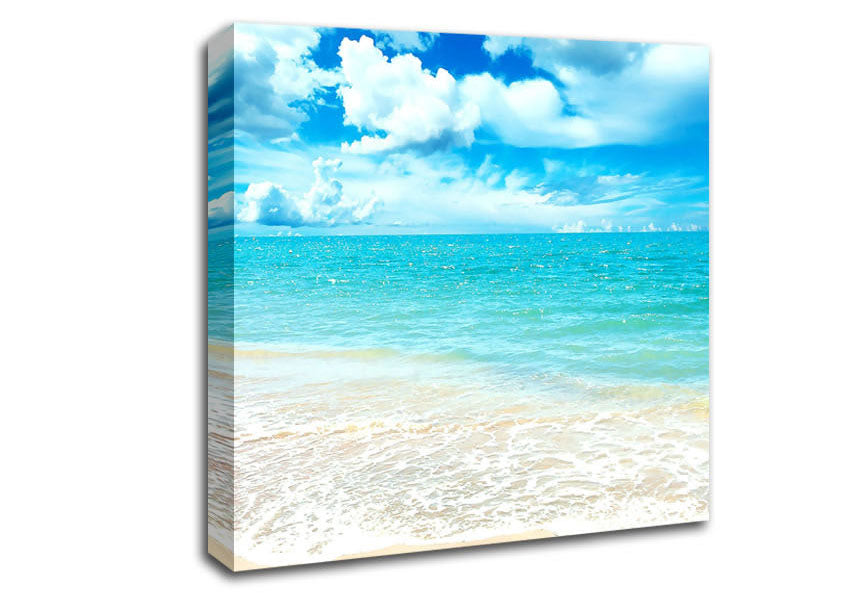 Turquoise Paradise Beach Canvas Wall Art