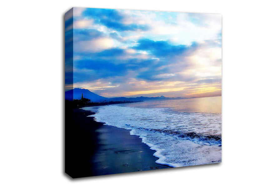 Blue Morning Sunrise Canvas Wall Art