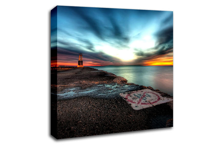 No Swimming Sign Canvas Wall Art