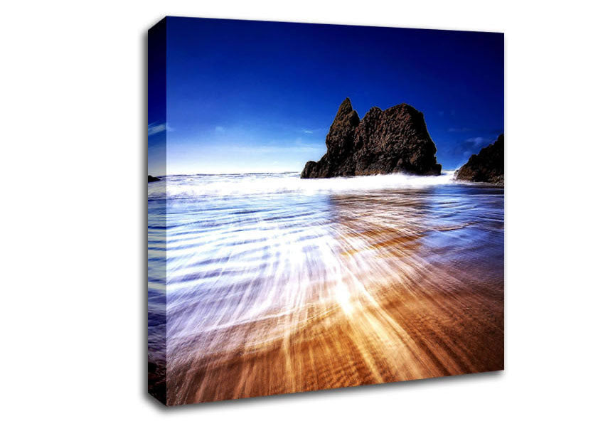 Retreating Wave Canvas Wall Art
