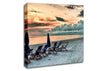 Seaside At Sunset Canvas Wall Art
