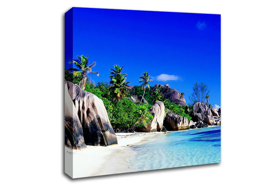 Paradise Island Rocks Canvas Wall Art