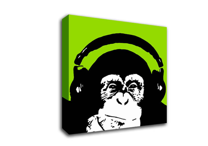 Monkey Dj Canvas Wall Art
