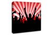 Red Rave Canvas Wall Art