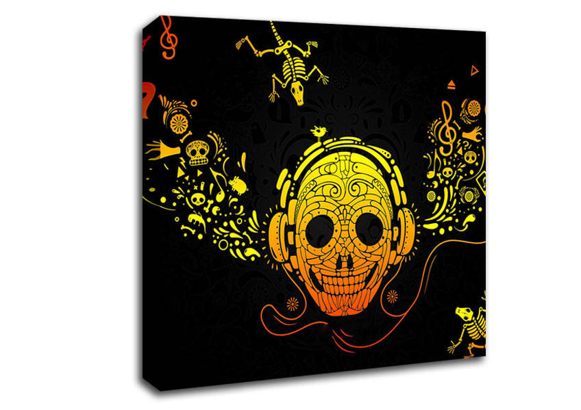 Skeleton Heads Canvas Wall Art
