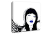 Headphone Girl Canvas Wall Art