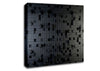 3D Cubes Black Canvas Wall Art