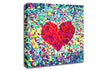 Love Heart Glass Canvas Wall Art