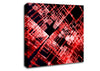 Red Surreal City Blocks Canvas Wall Art