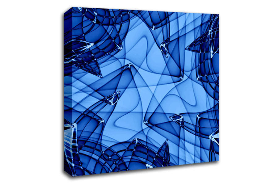 Blue Glass Canvas Wall Art