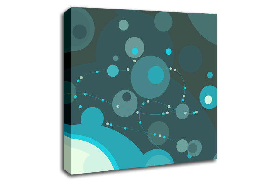 Turquoise Splash Canvas Wall Art