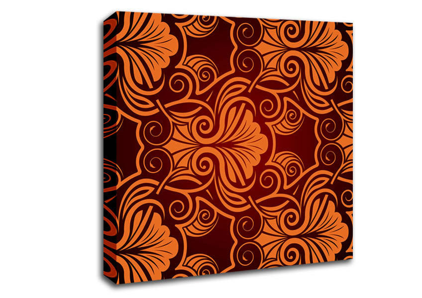 Symmetrical Reds Canvas Wall Art