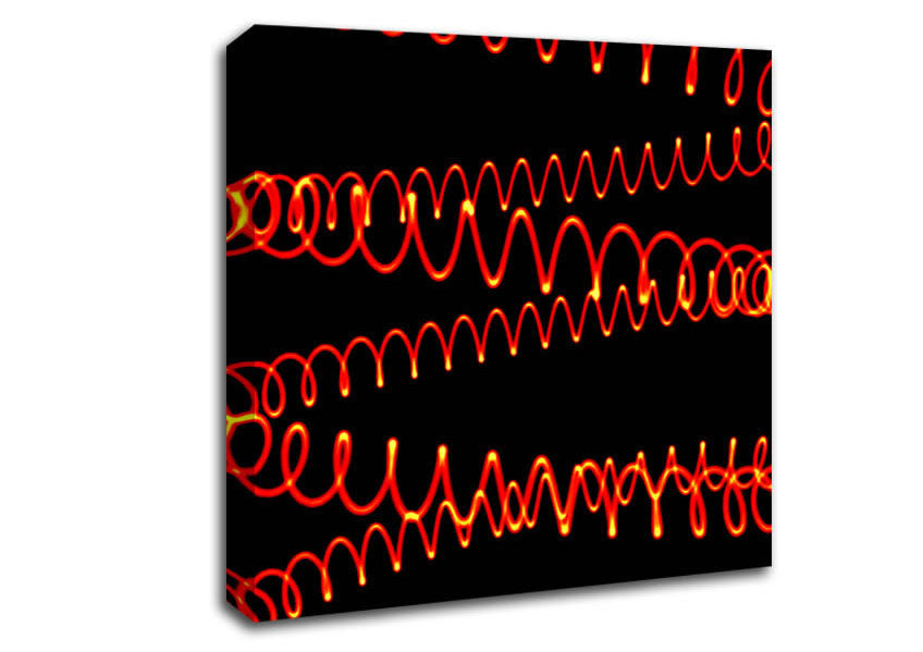 Electric Red Canvas Wall Art
