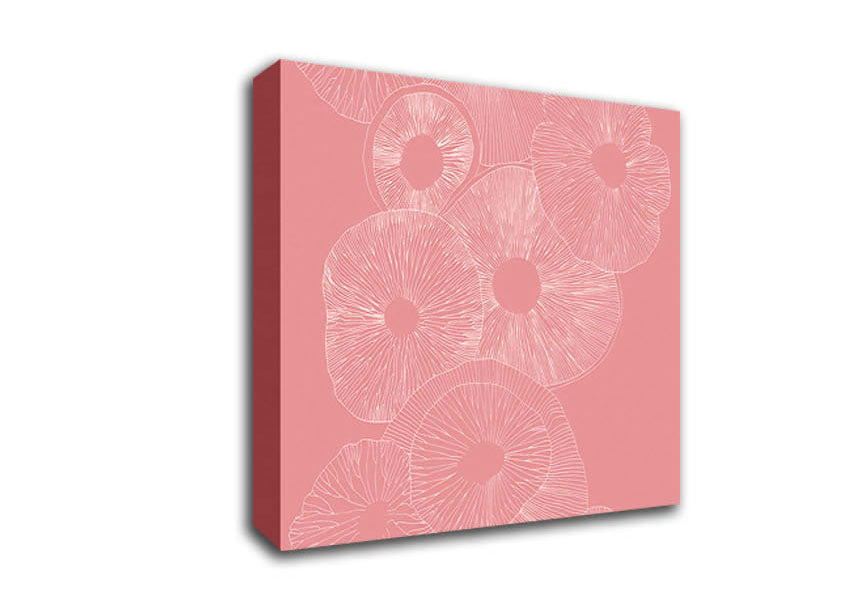 Intertwine Pink Canvas Wall Art