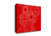 Intertwine Red Canvas Wall Art