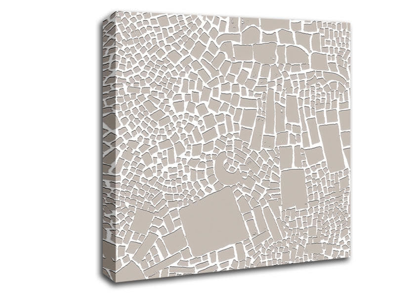The Missing Piece Grey Canvas Wall Art
