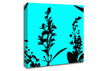 Freshness Of Beauty Aqua Black Canvas Wall Art