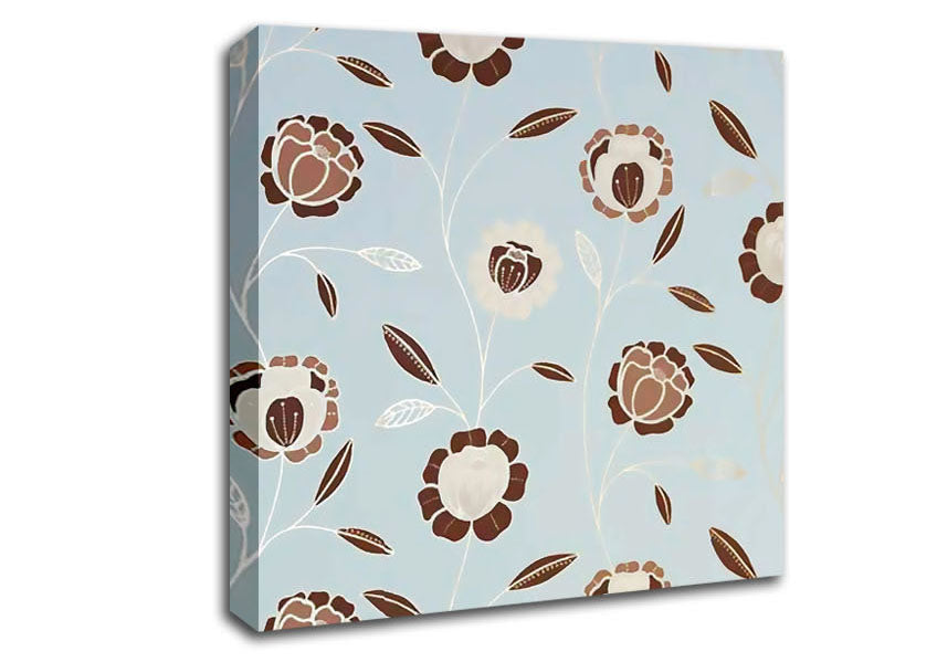 Evolution Of The Seed Blue Canvas Wall Art
