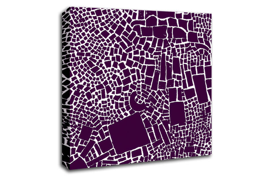 The Missing Piece Purple Canvas Wall Art