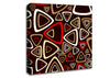 Triangle Infusion Red Canvas Wall Art
