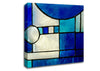 Blue Template Canvas Wall Art