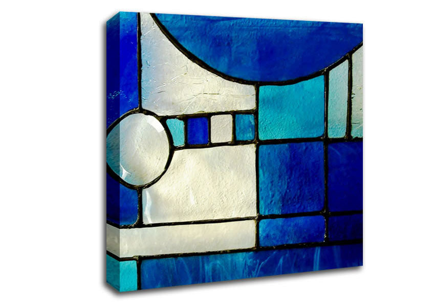 Blue Template Canvas Wall Art