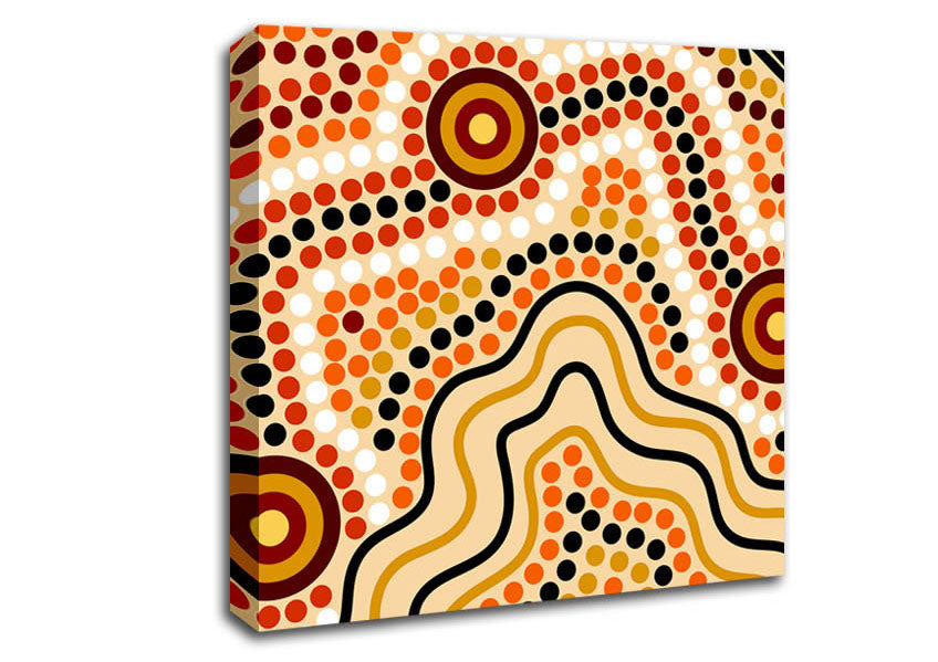 Aboriginal Australian Sands Canvas Wall Art