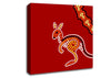Aboriginal Native Australian Kangaroo Canvas Wall Art
