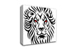 Fierce Lion Eyes Canvas Wall Art