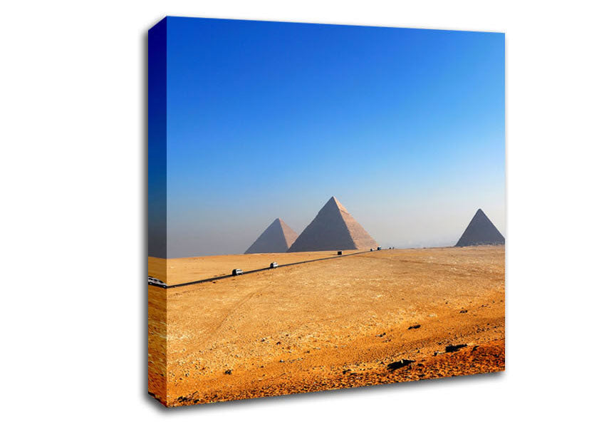 Egyptian Pyramids In The Distance Canvas Wall Art