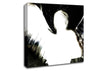 Angels In The Night White On Black Canvas Wall Art